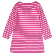 Penkiiy Autumn Children's Girl's Clothing Tshirt Long Sleeve Striped Embroidered Dress Easter Dresses for Toddler Girls 18-24 Months Hot 2023 Summer Deal